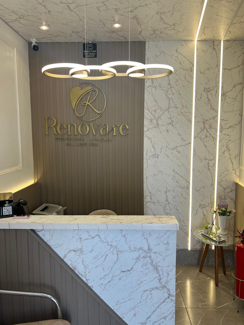 Recepção da clínica Renovare Odontologia Avançada